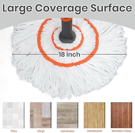 Self-Wringing Twist Microfiber Wet Mop R634865