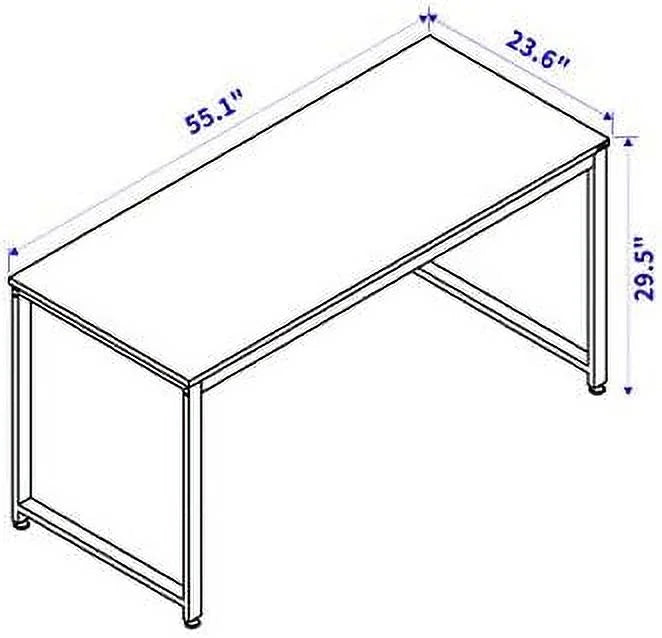 55.1" Computer Writing Desk with Metal Frame L261