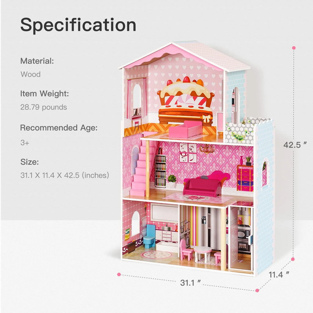 Wooden Dollhouse Z239