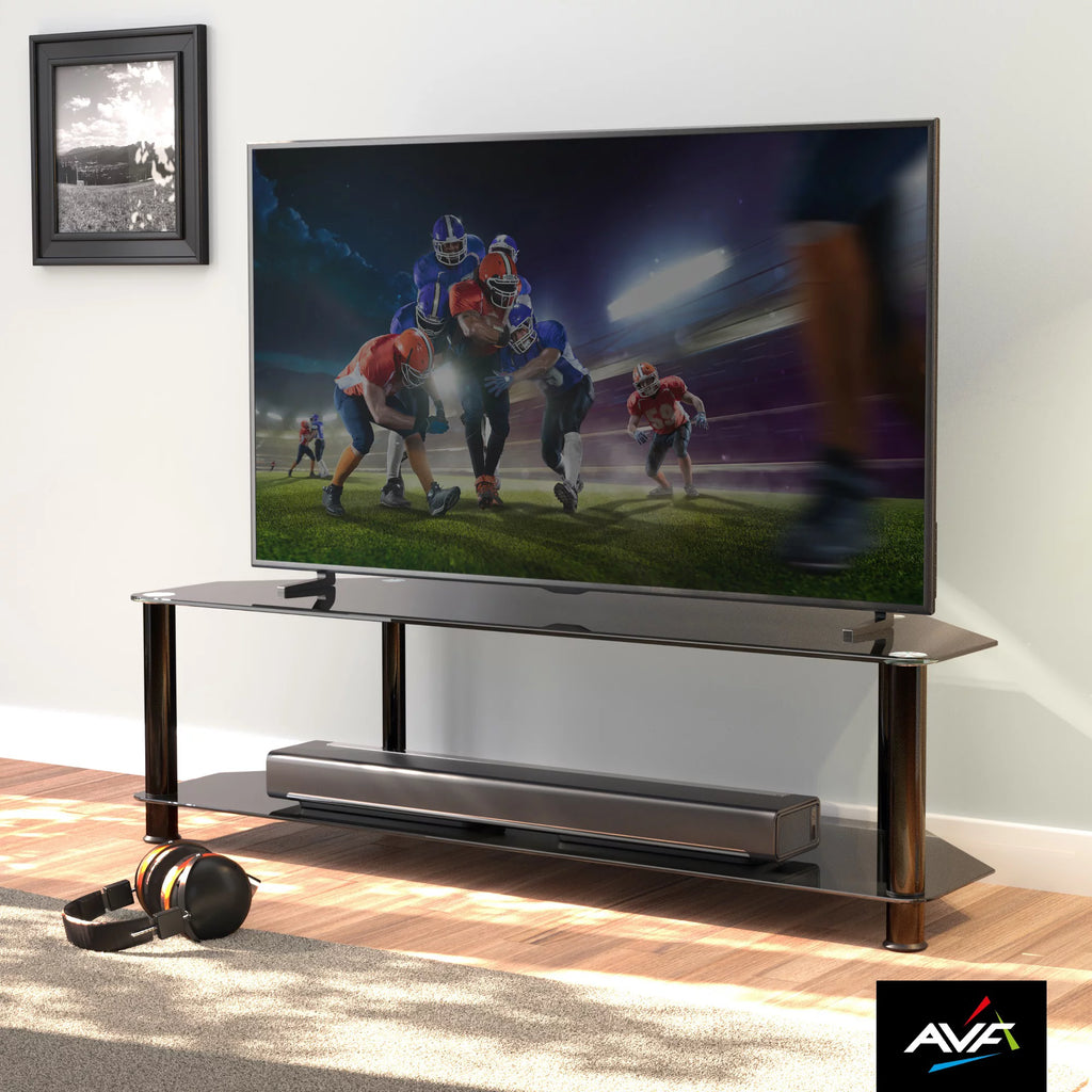 Black Glass TV Stand F355
