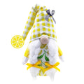 Lemon Pattern Plush Gnome Doll U7611