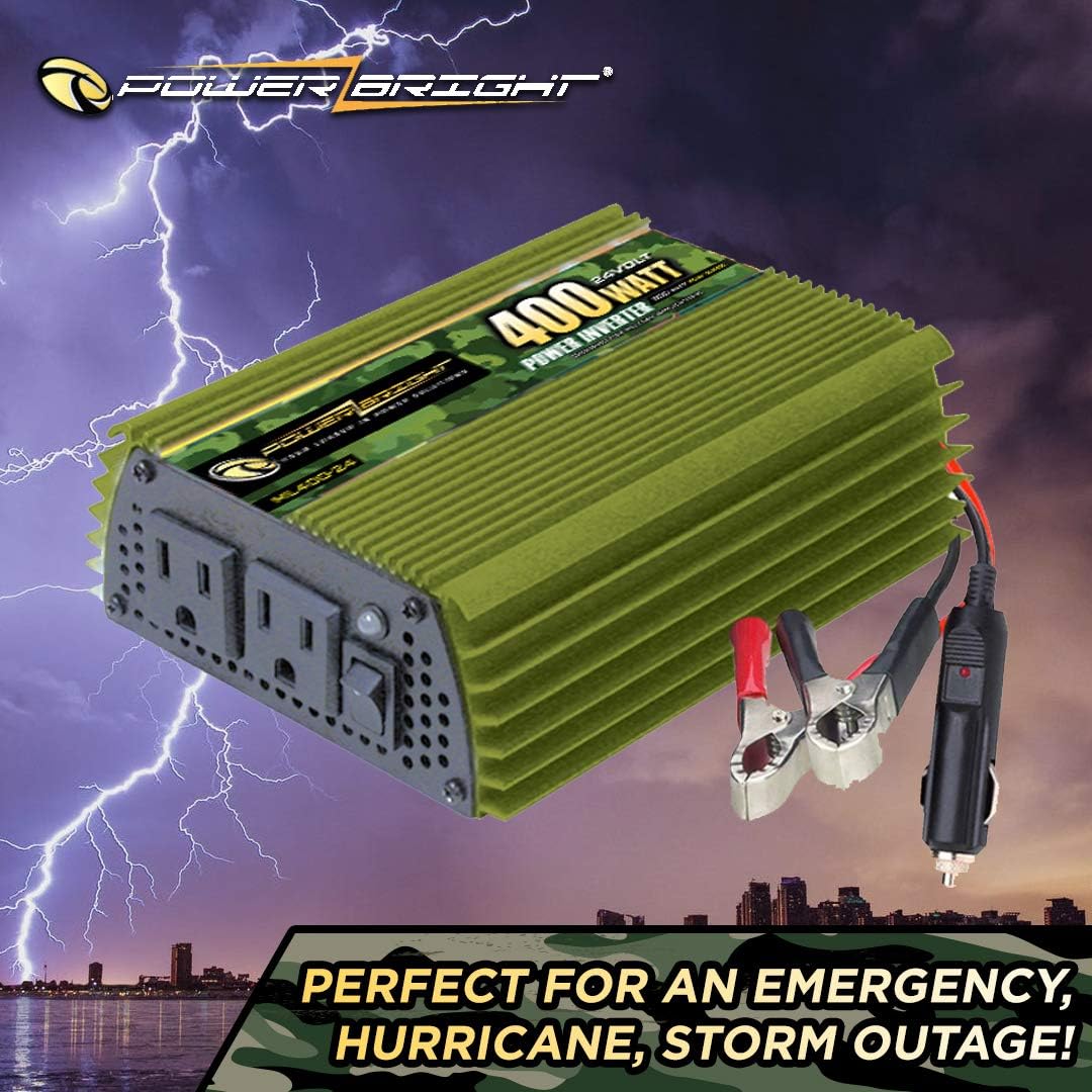2300 Watt 24V Power Inverter with Dual 110V AC Outlets I48642