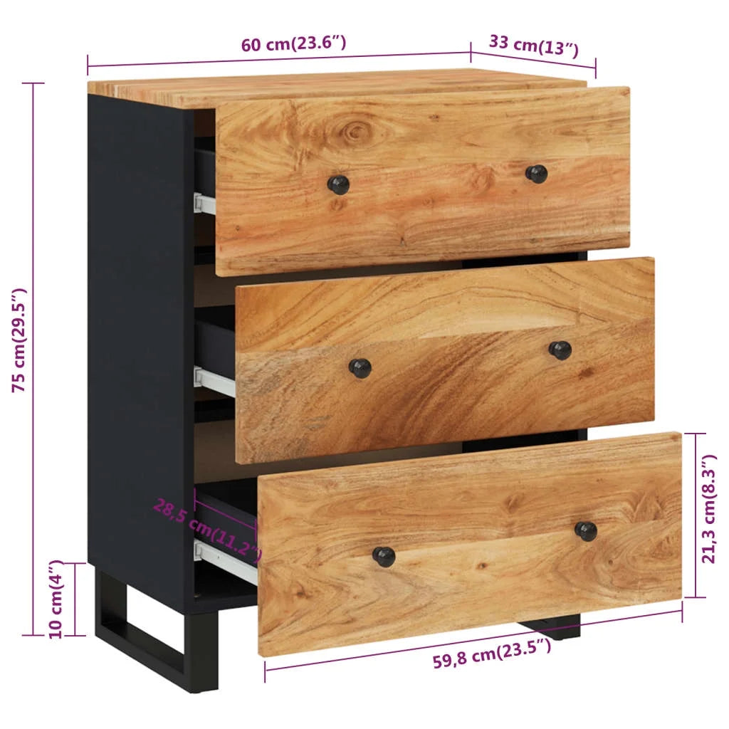 Solid Wood Acacia Sideboard A47817