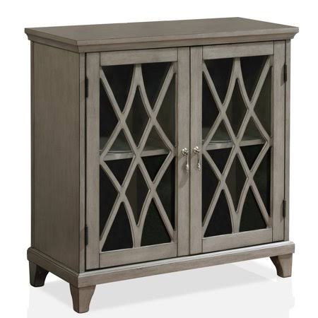 Gray 2-Shelf Hallway Cabinet V160087