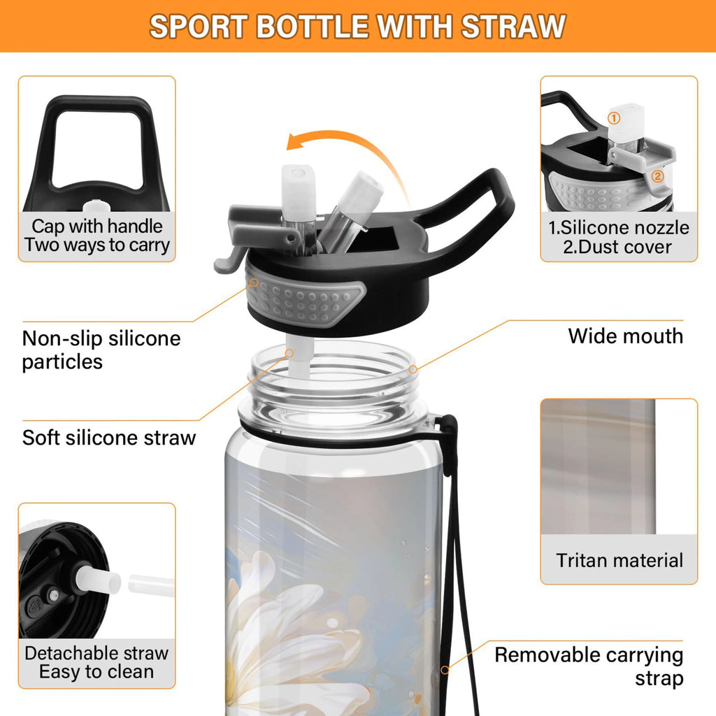 Clear Tritan 32oz Water Bottle with Straw P577631
