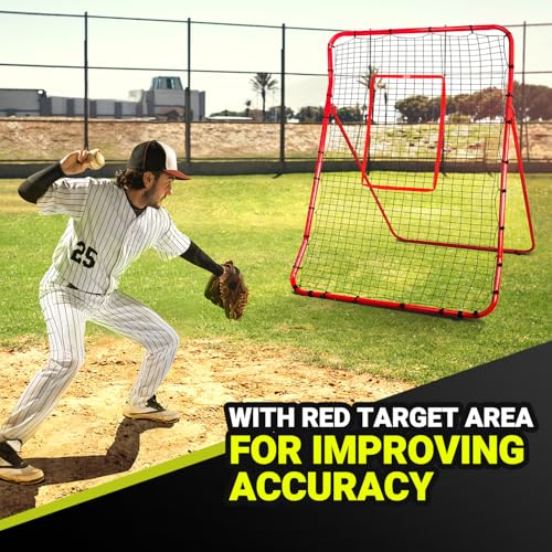 Adjustable Baseball Rebounder Net with Strike Zone M409733