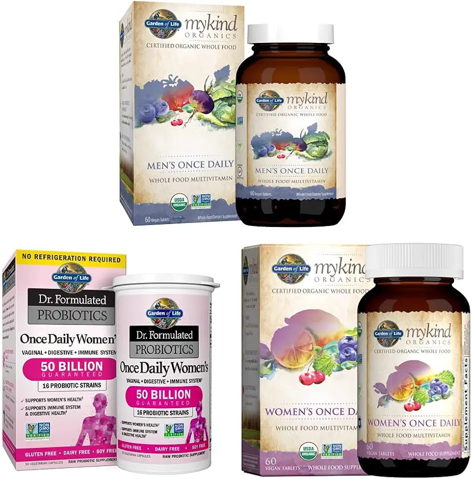 Organic Whole Food Vitamins 60 Count H9273