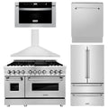 48 in. Dual Fuel Range, Range Hood, Microwave Drawer, Dishwasher, Refrigerator O821365