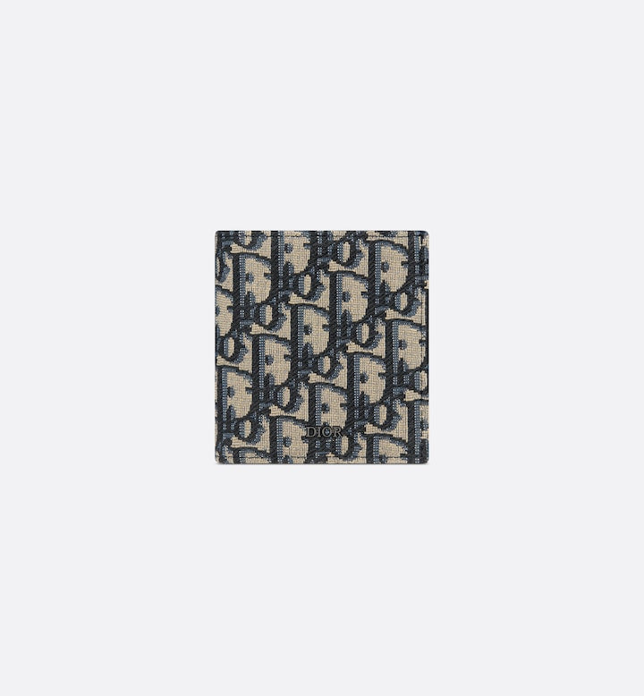 Vertical Bifold Wallet Beige and Black S419045