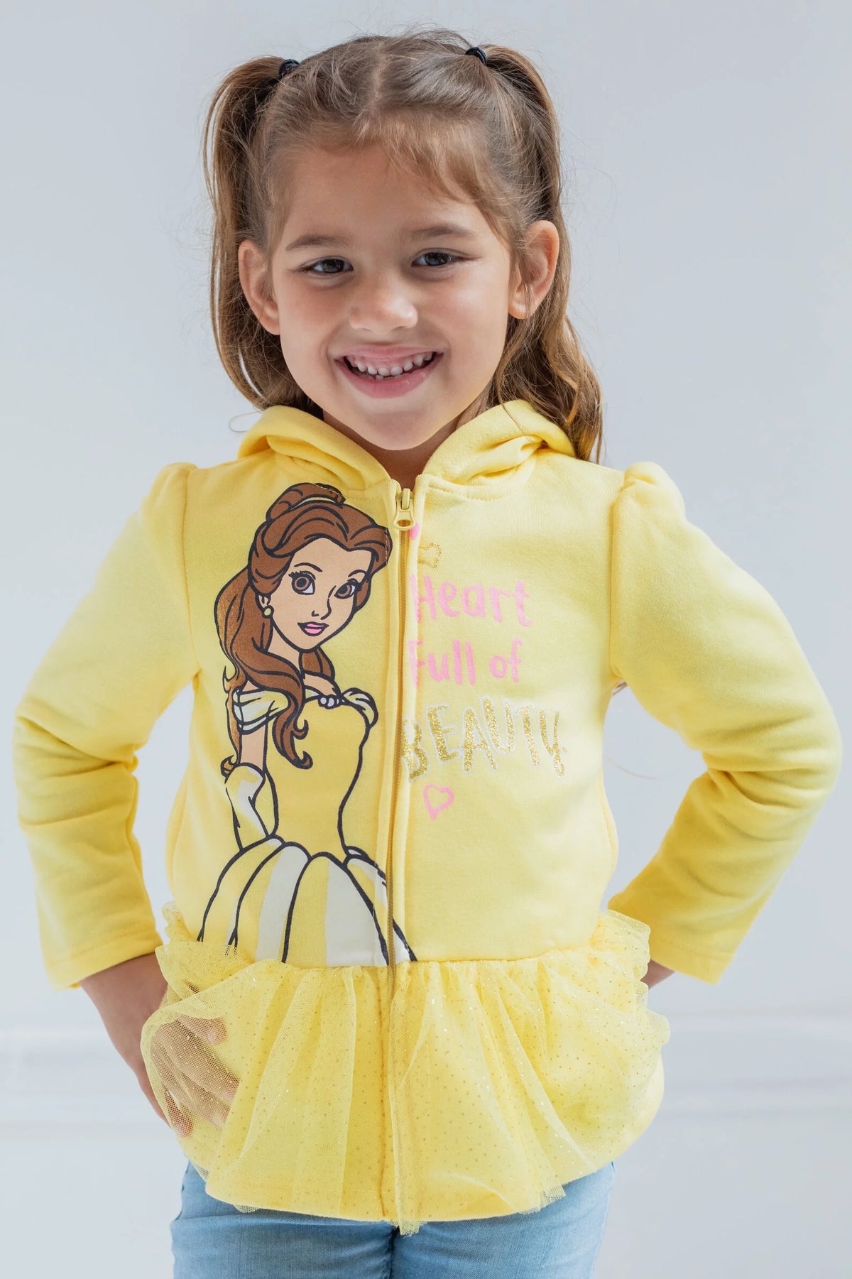 Disney Princess Belle Zip Up Hoodie T247