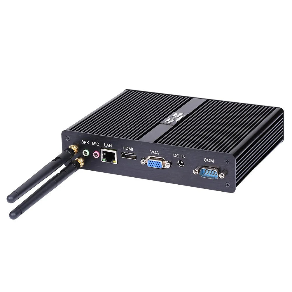 Black Fanless Mini PC with 8G RAM 512G SSD M940