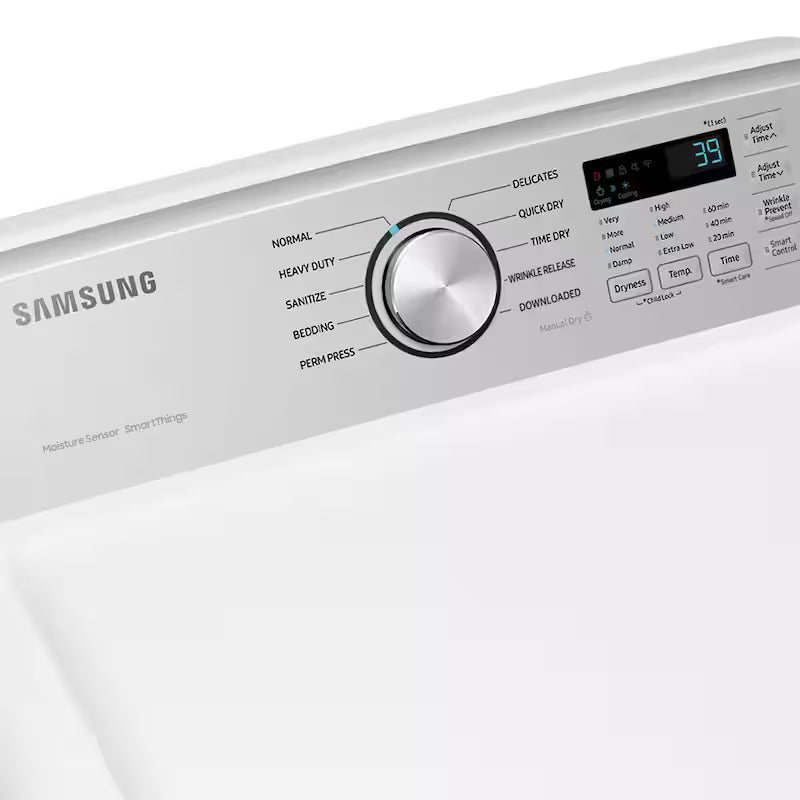 7.4 cu. ft. Vented Front Load Smart Electric Dryer with Sensor Dry in White Z381