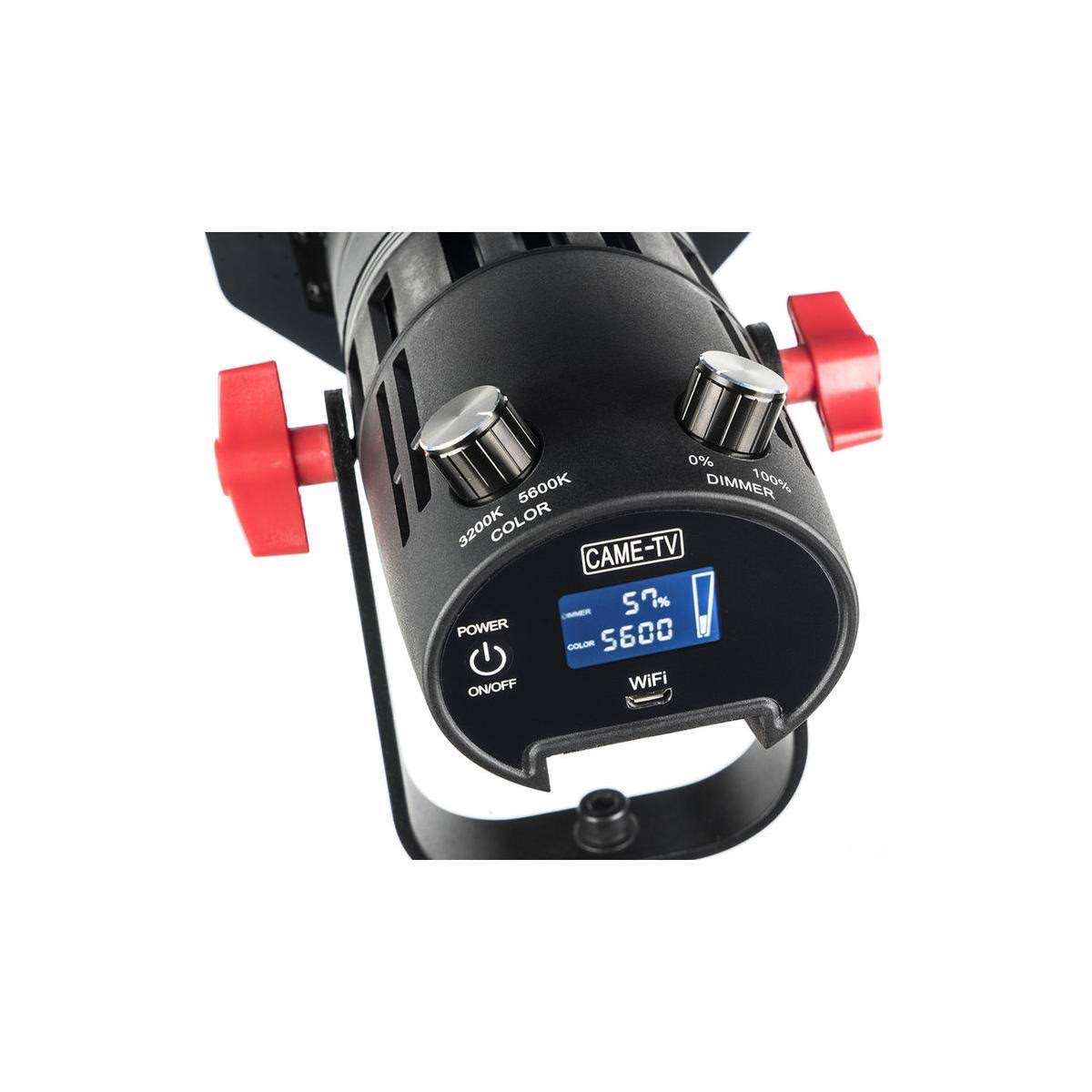 55W Bi-Color Fresnel LED Light with Carry Bag B196