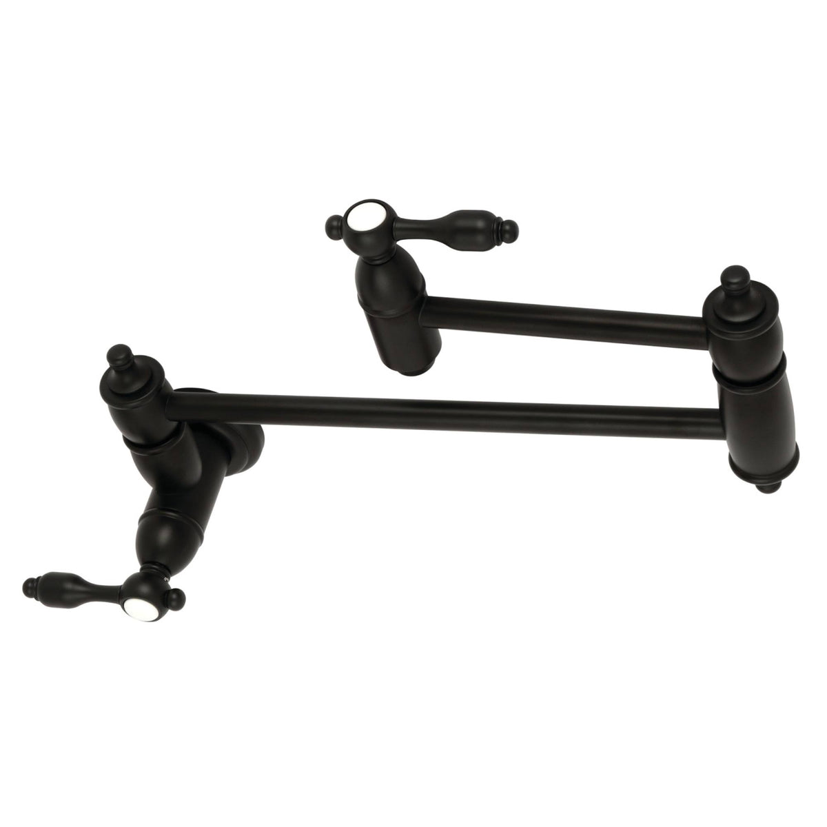 Matte Black Wall Mount Pot Filler Kitchen Faucet P7991