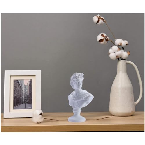 White Greek Head Bust Statue I91737