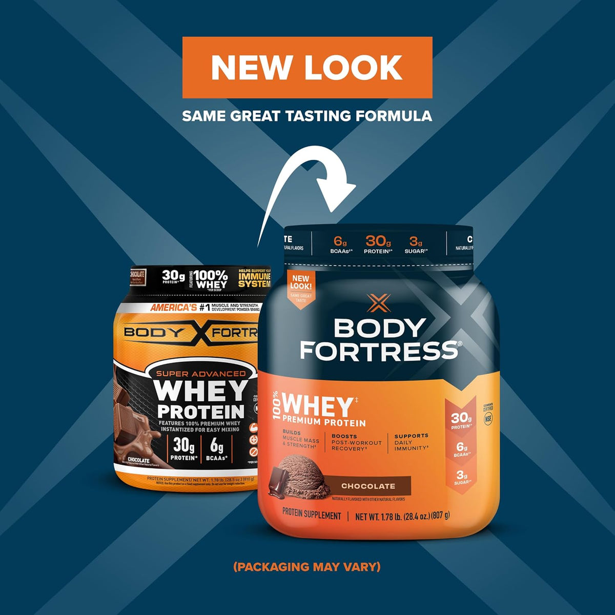 Chocolate Whey Protein Powder 1.78lbs and Chocolate Peanut Caramel Protein Bars 12 Count 1.76oz I73269