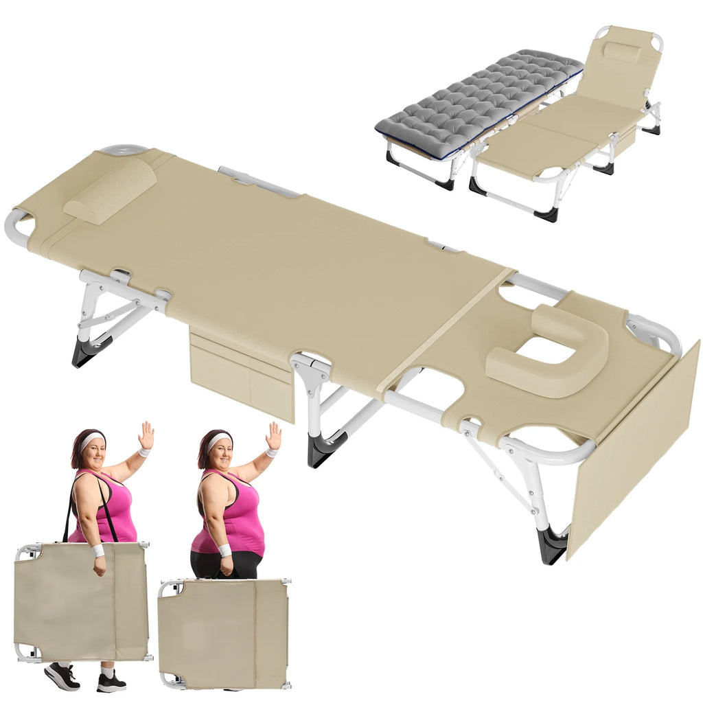 Folding Tanning Chair with Face Arm Hole P525775
