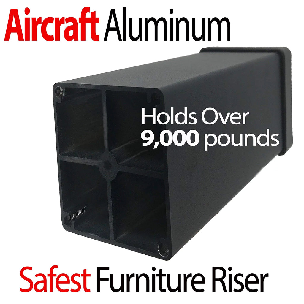 Aluminum Bed Riser 5.5 Inch Lift 4 Pack H20019