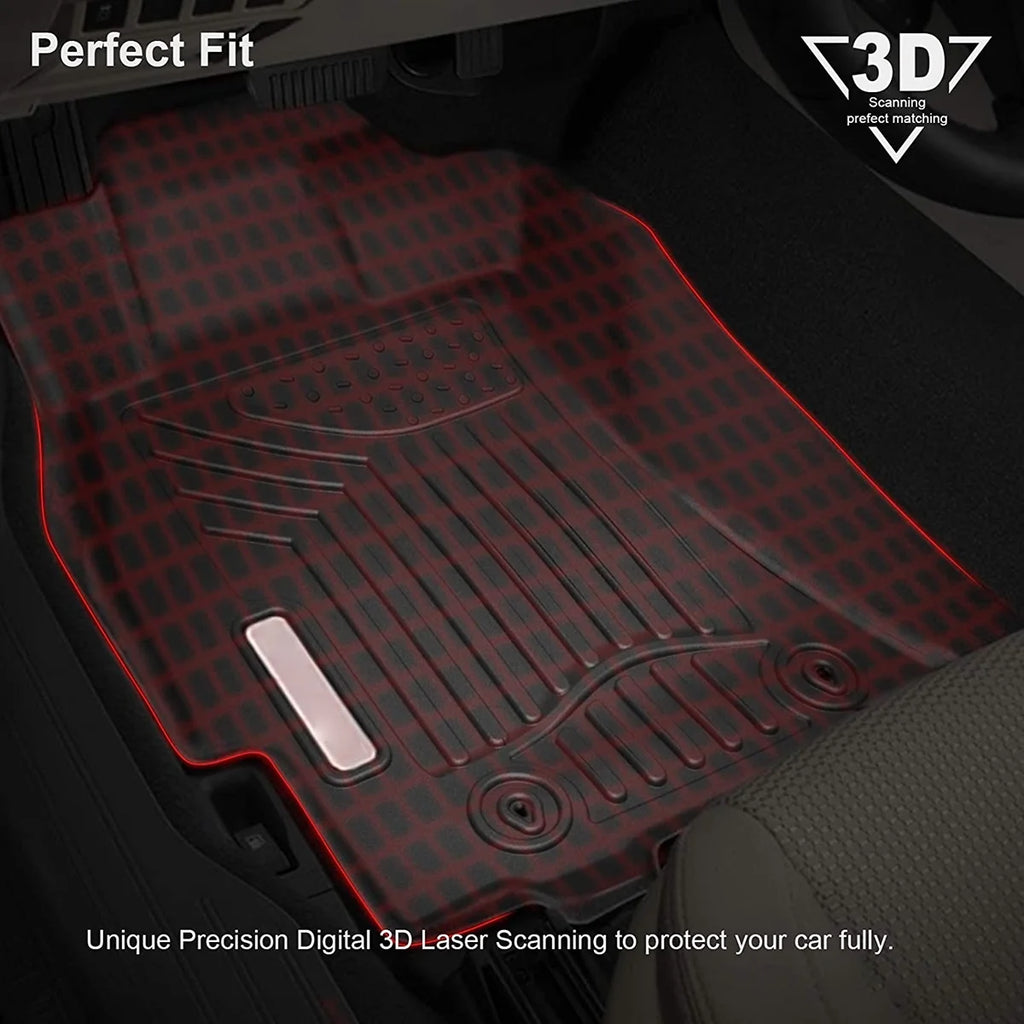 3 Piece TPE Rubber Floor Mats for Subaru Outback & Legacy Full Set All-Weather Z35088