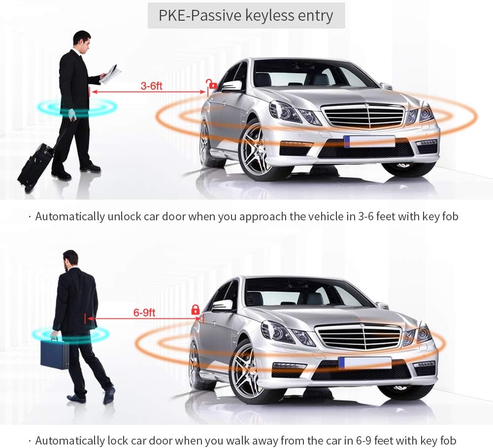 Rolling Code Universal PKE Car Alarm System G67158