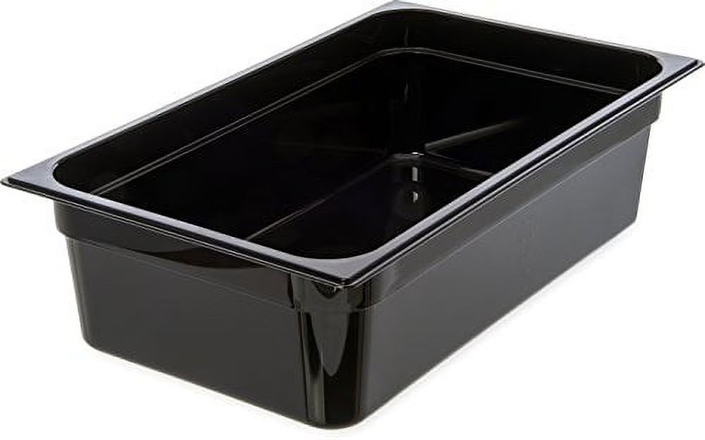 Black Polycarbonate Food Pan Full-Size 6" Deep Q238