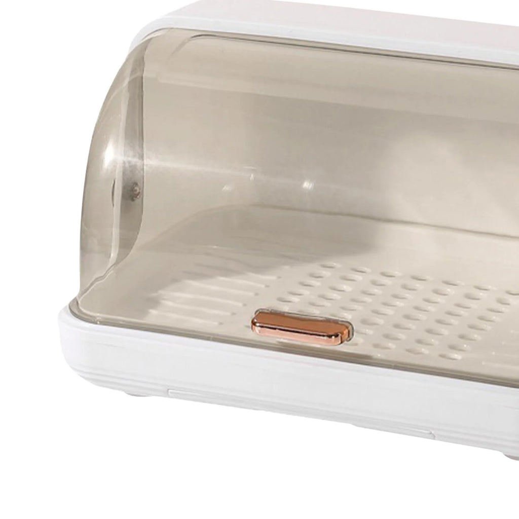 White Dustproof Baby Bottle Drying Rack with Drainer and Lid E7150