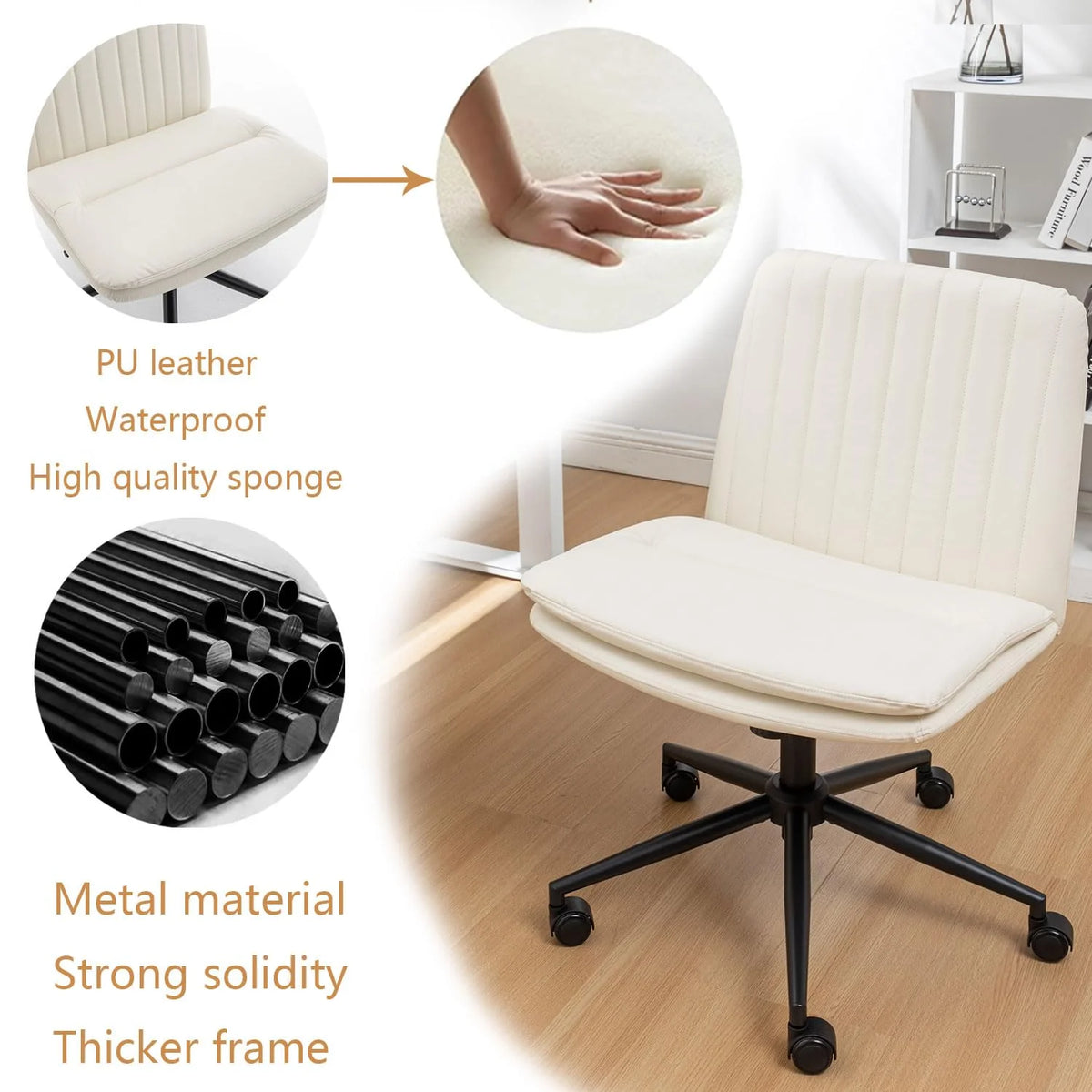 Criss Cross Chair with Wheels X56571