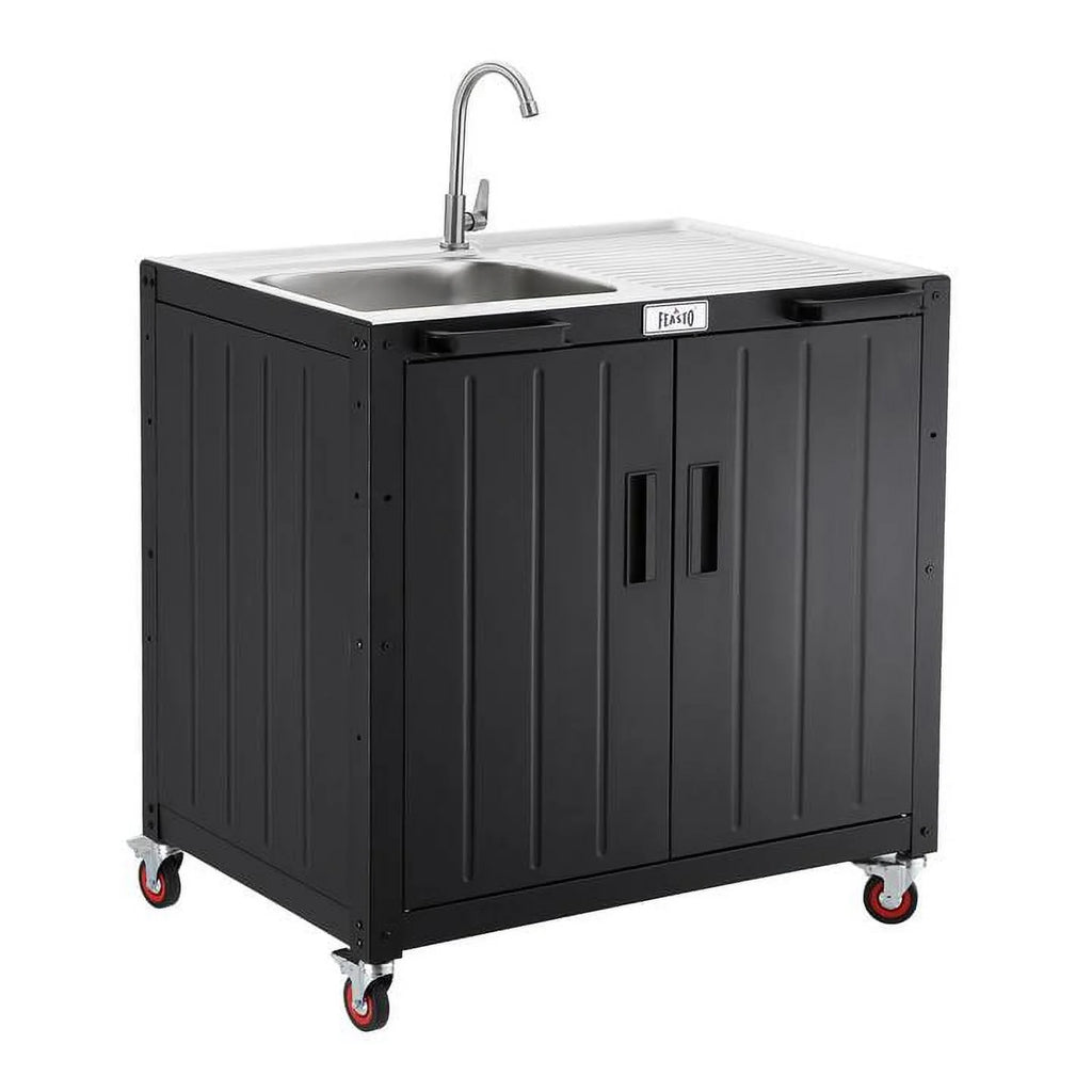 Freestanding Utility Sink with Storage Cabinet O82248
