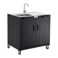 Freestanding Utility Sink with Storage Cabinet O82248