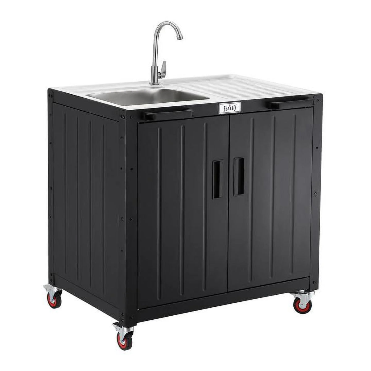 Freestanding Utility Sink with Storage Cabinet O82248