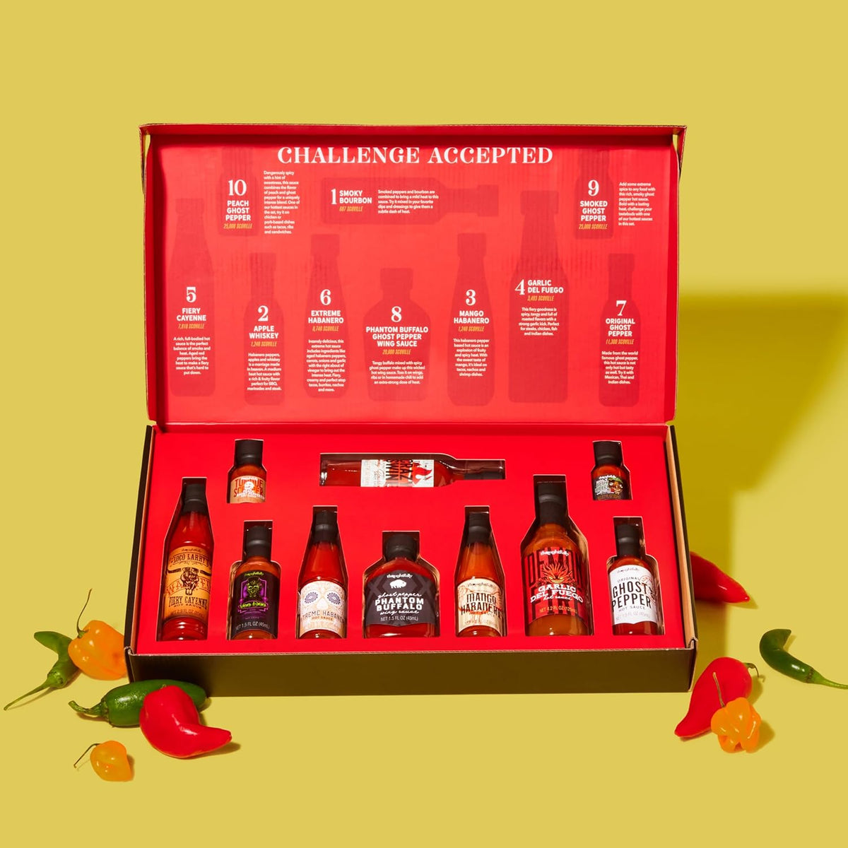 Set of 10 Hot Sauce Variety Pack P921374