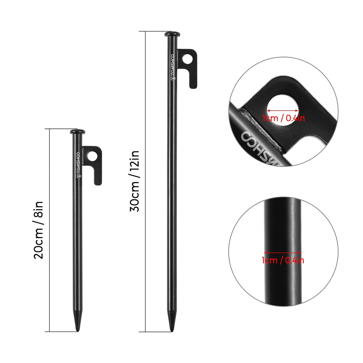 Steel Tent Pegs Pack of 6 X825382