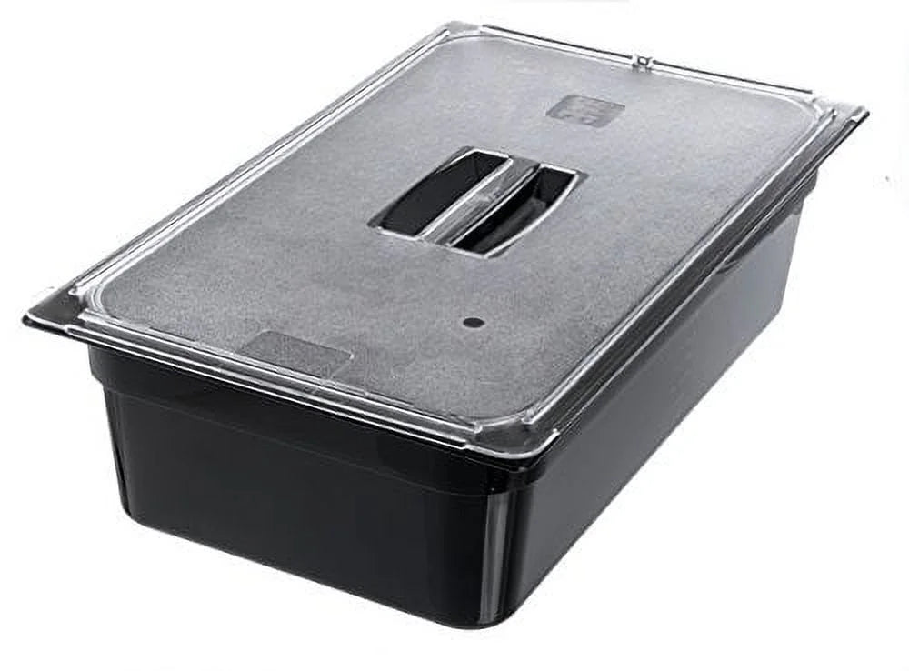 Black Polycarbonate Food Pan Full-Size 6" Deep Q238