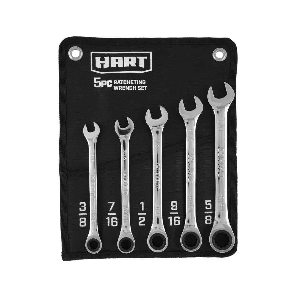 5pc Ratcheting Wrench Set SAE M9024