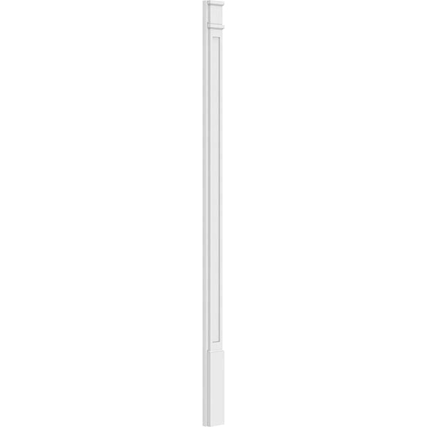 Flat Panel PVC Pilaster with Decorative Capital and Base (Pair) X620