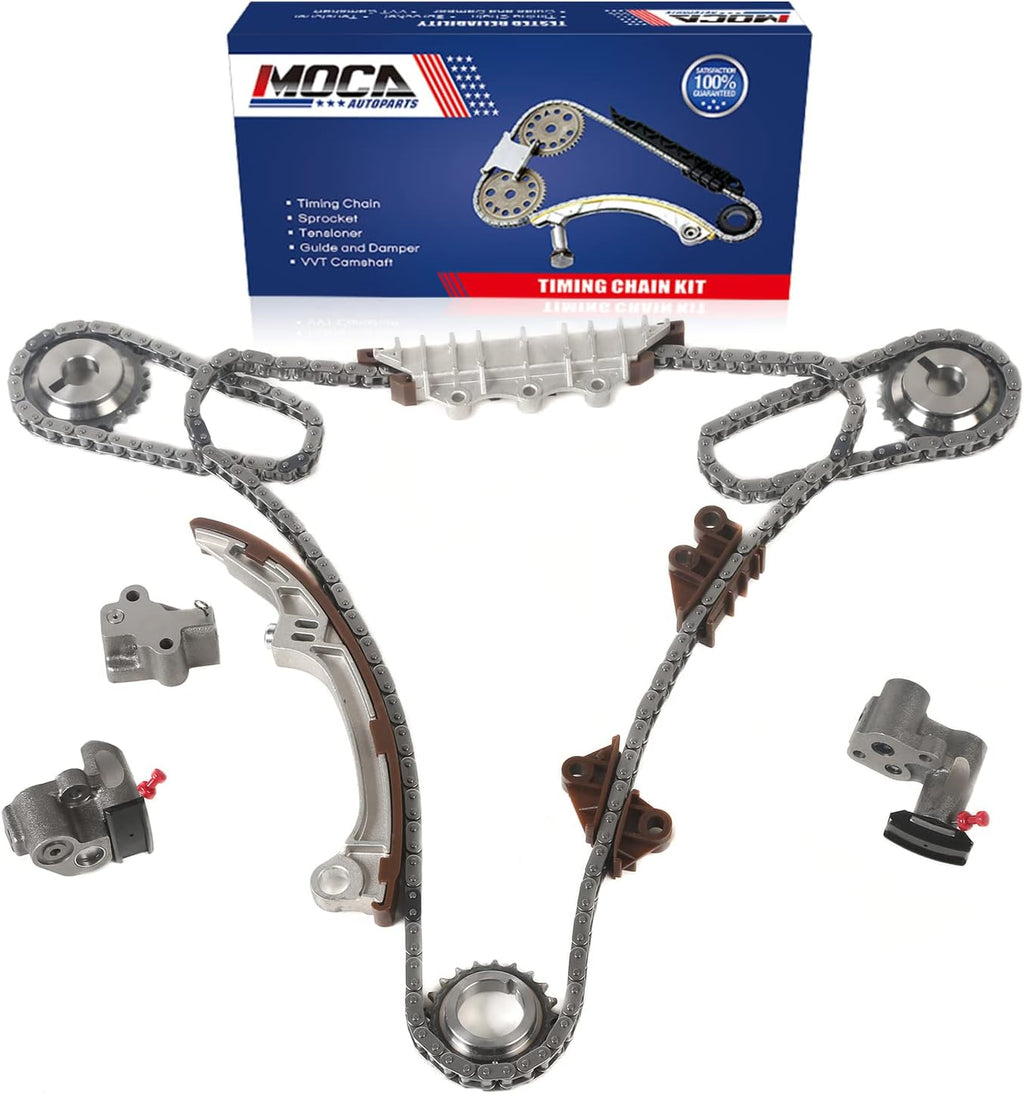 Timing Chain Kit for 2001-2003 Infiniti QX4 & 2001-2004 NISSAN Pathfinder 3.5L V6 GAS DOHC Pack of 2 Q5560