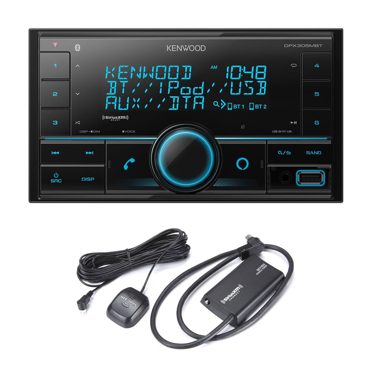 Double DIN Digital Media Receiver with Bluetooth USB S36032