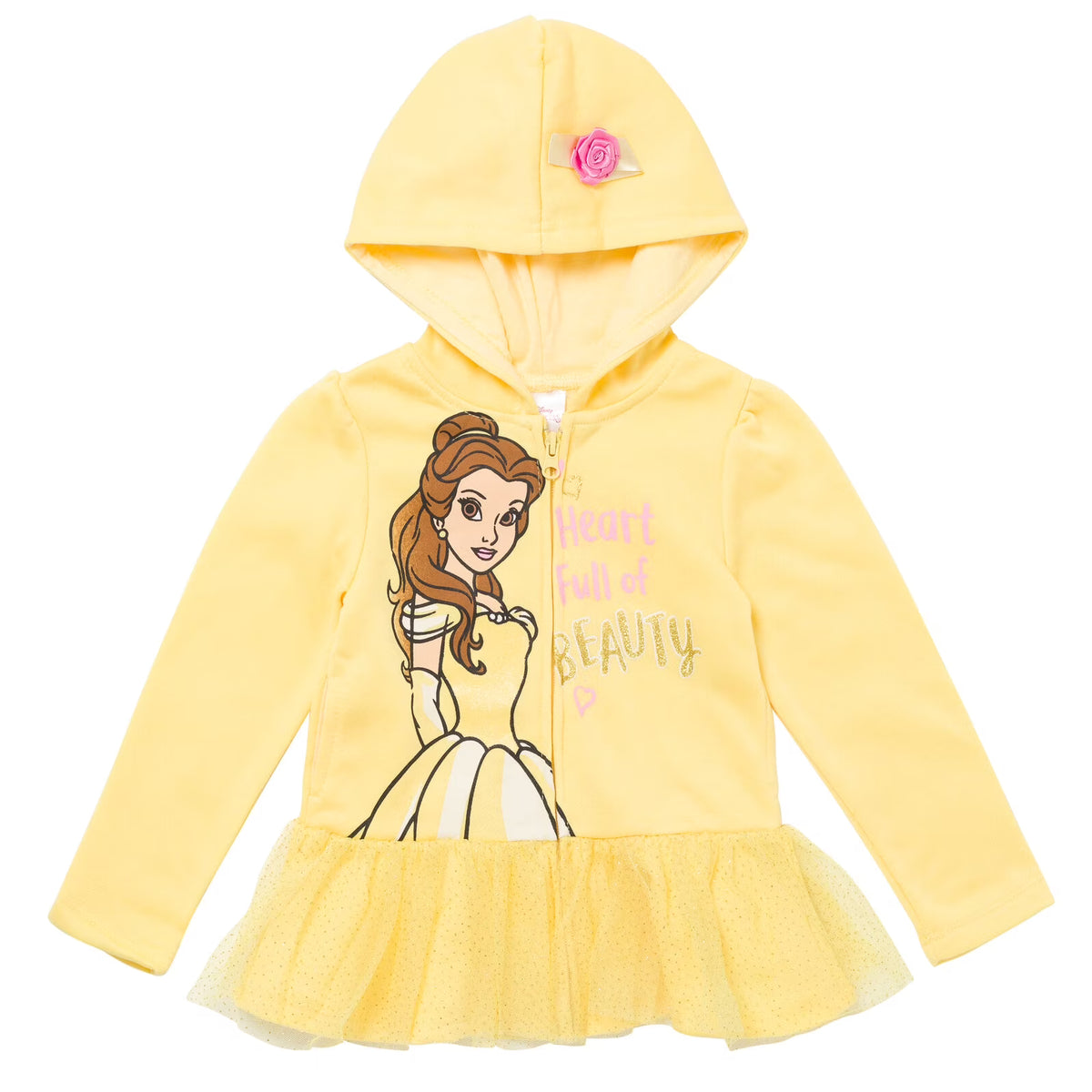 Disney Princess Belle Zip Up Hoodie T247