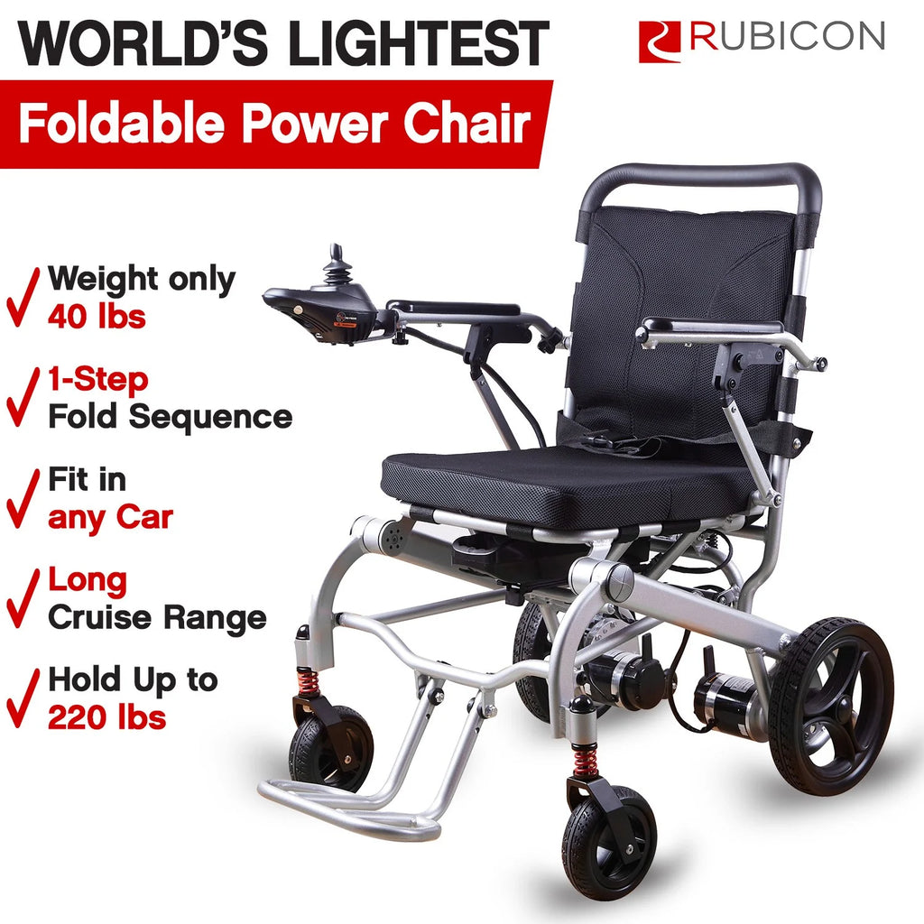 Super Lightweight Foldable Electric Wheelchair with Detachable Battery T9925