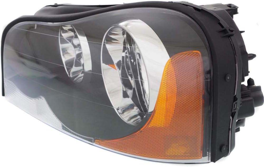 Headlight Assembly Driver and Passenger Side Halogen with Bulbs B3865
