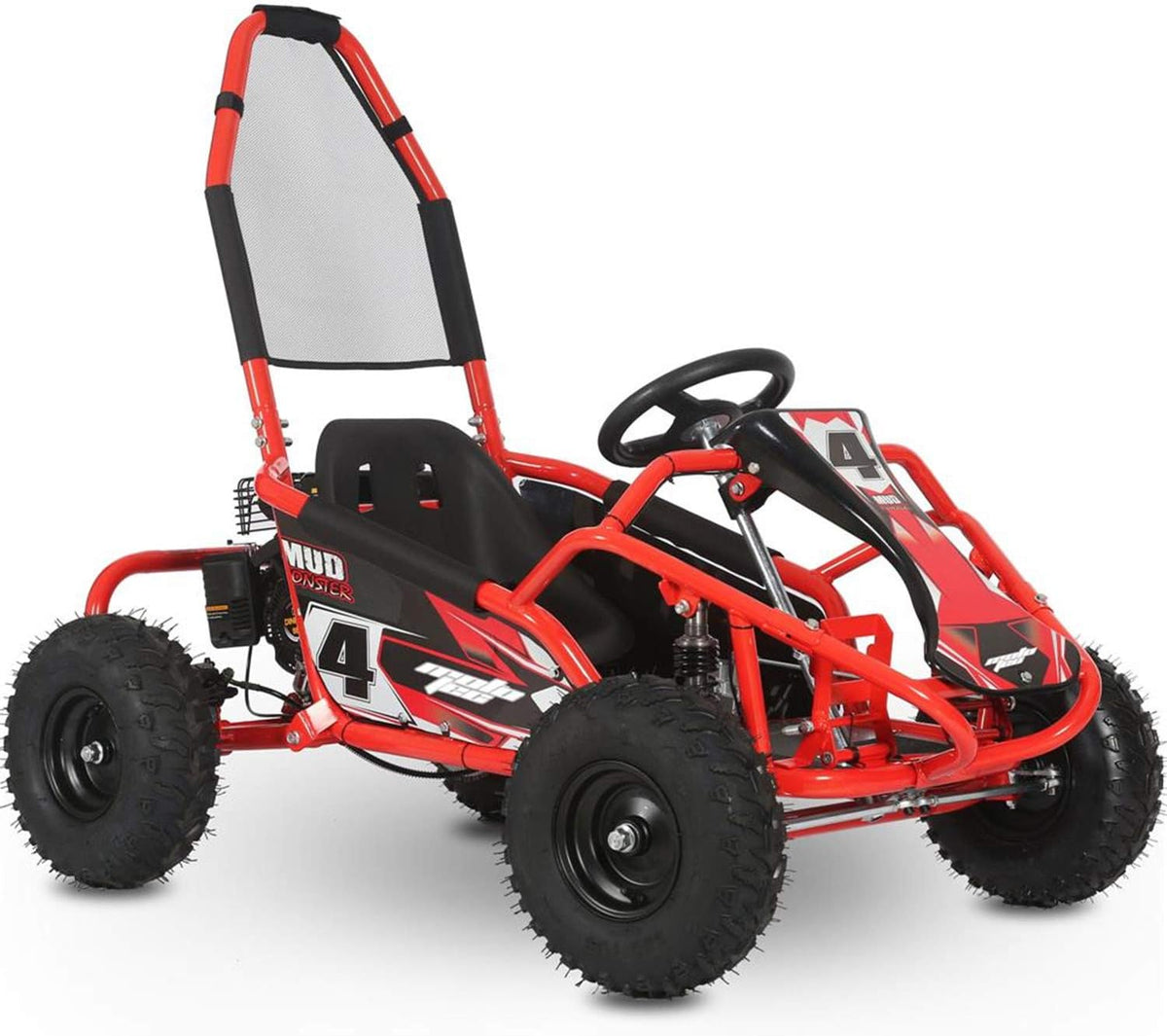 Red 98cc Go Kart Full Suspension A21607
