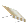 Linen & White Twisted Rope Arm Window & Entry Awning H8059