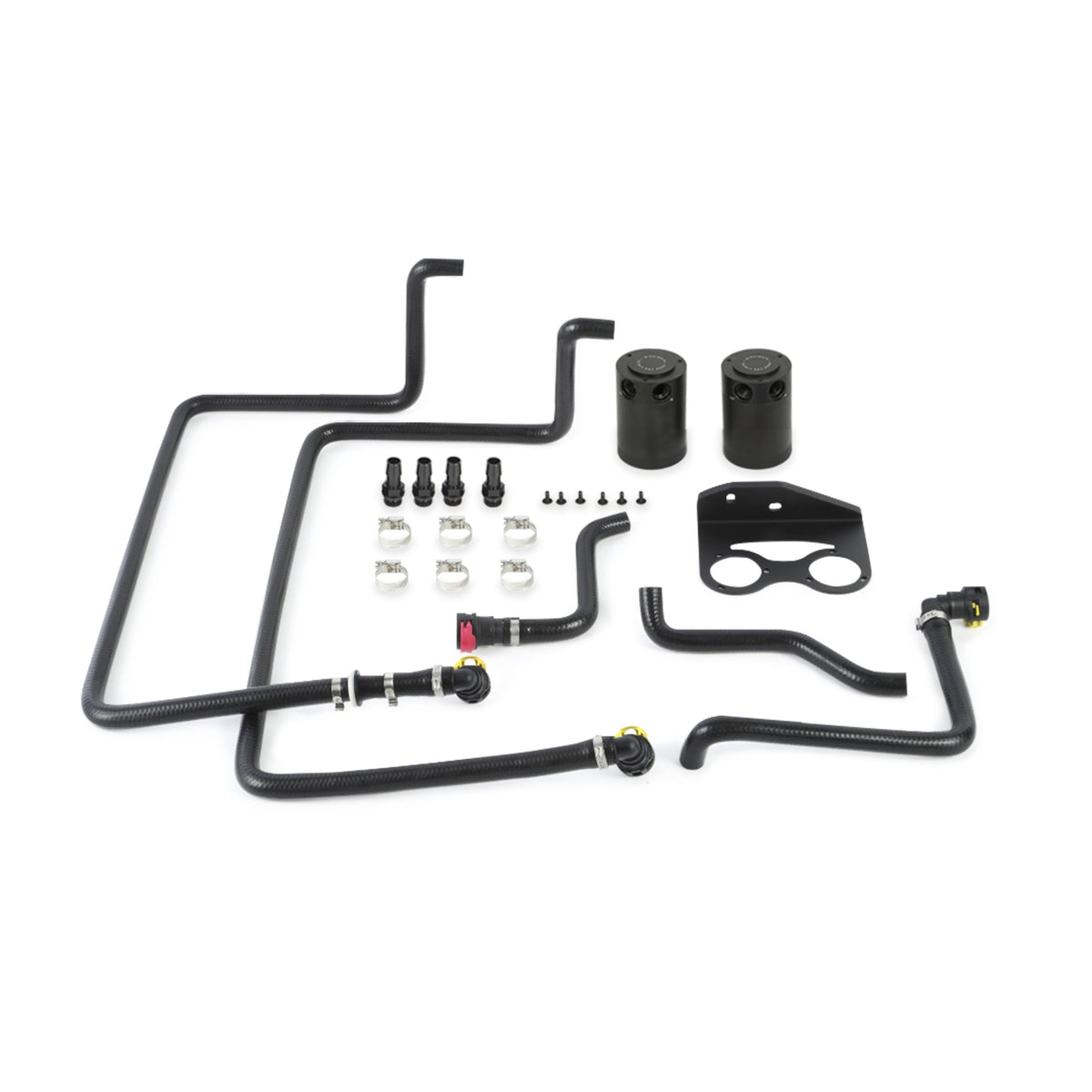 Black Baffled Oil Catch Can Kit D106252