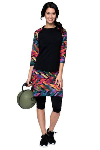 Black 2XL Skirted Capris Y940071
