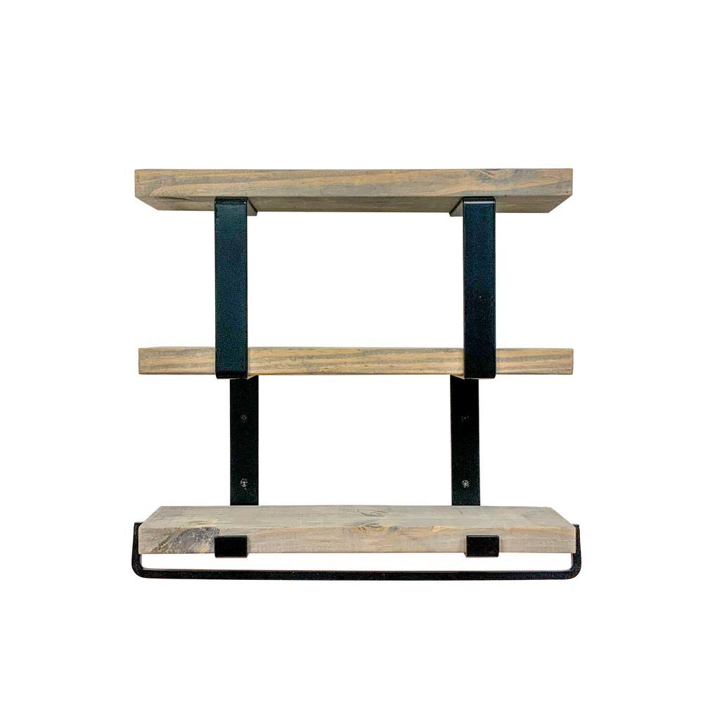 Gray Tiered Decorative Wall Shelf F5205