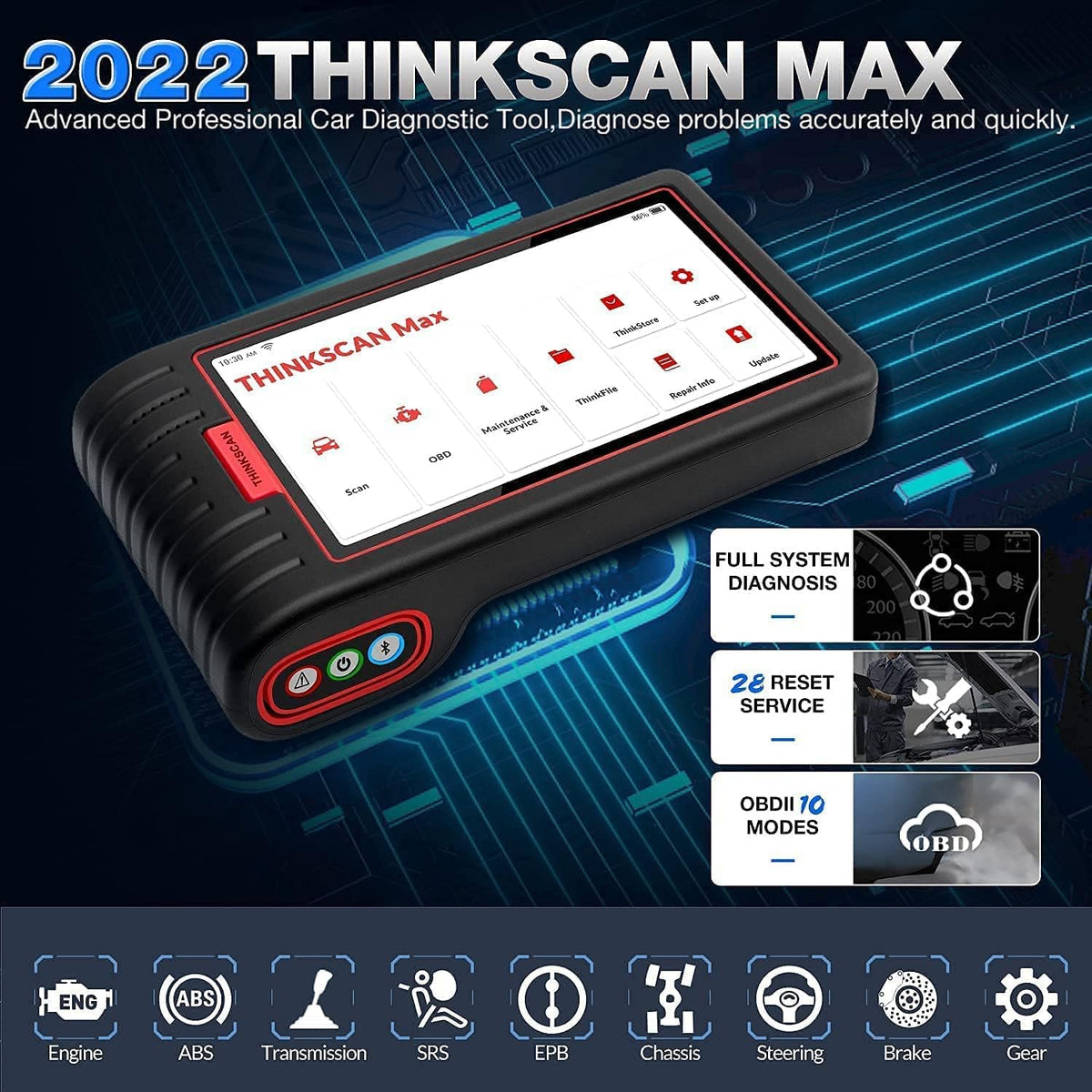 OBD2 Scanner with 28 Maintenance Functions A2410
