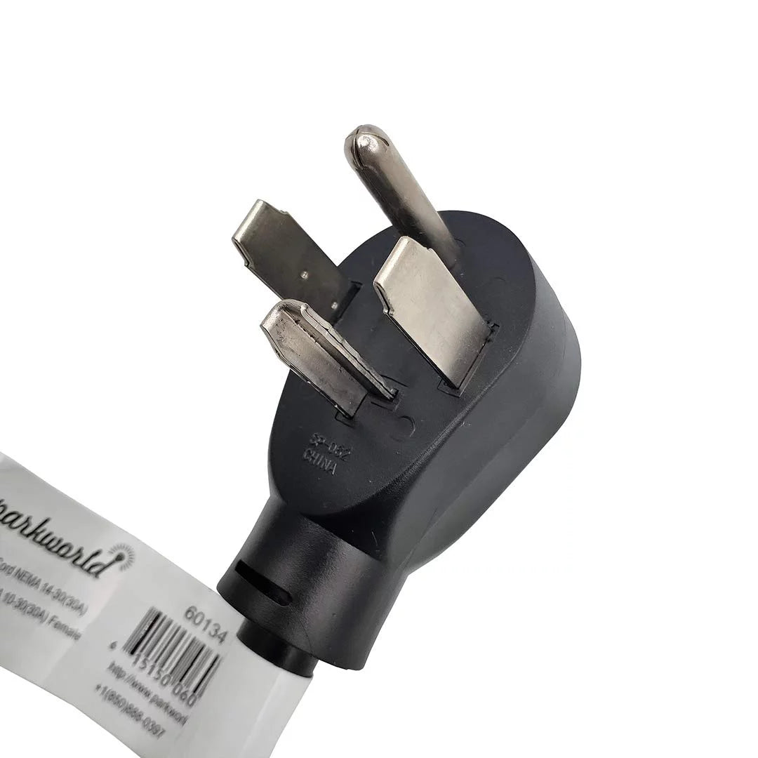 Dryer Adapter Cord NEMA 14-30P to 10-30R, 30A, 250V, 1.5FT W785