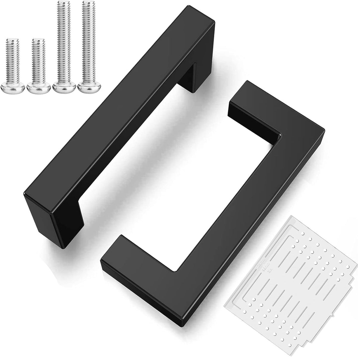 25 Pack 3-3/4 Inch Matte Black Cabinet Pulls V9074