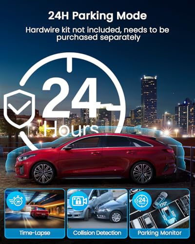 4 Channel Dash Cam 360° View 1080P with 128GB SD Card D645