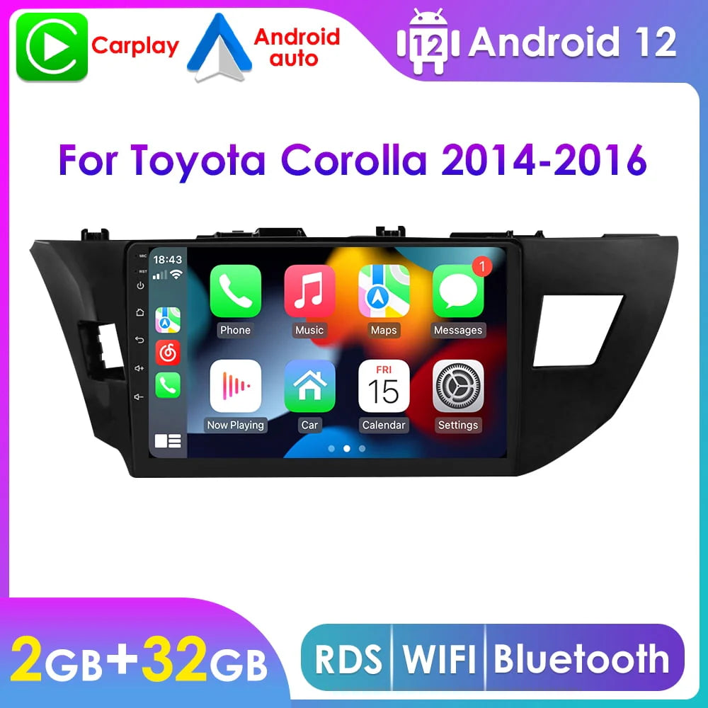 Android 12 2+32GB Car Stereo Radio Carplay GPS Navigation O1910